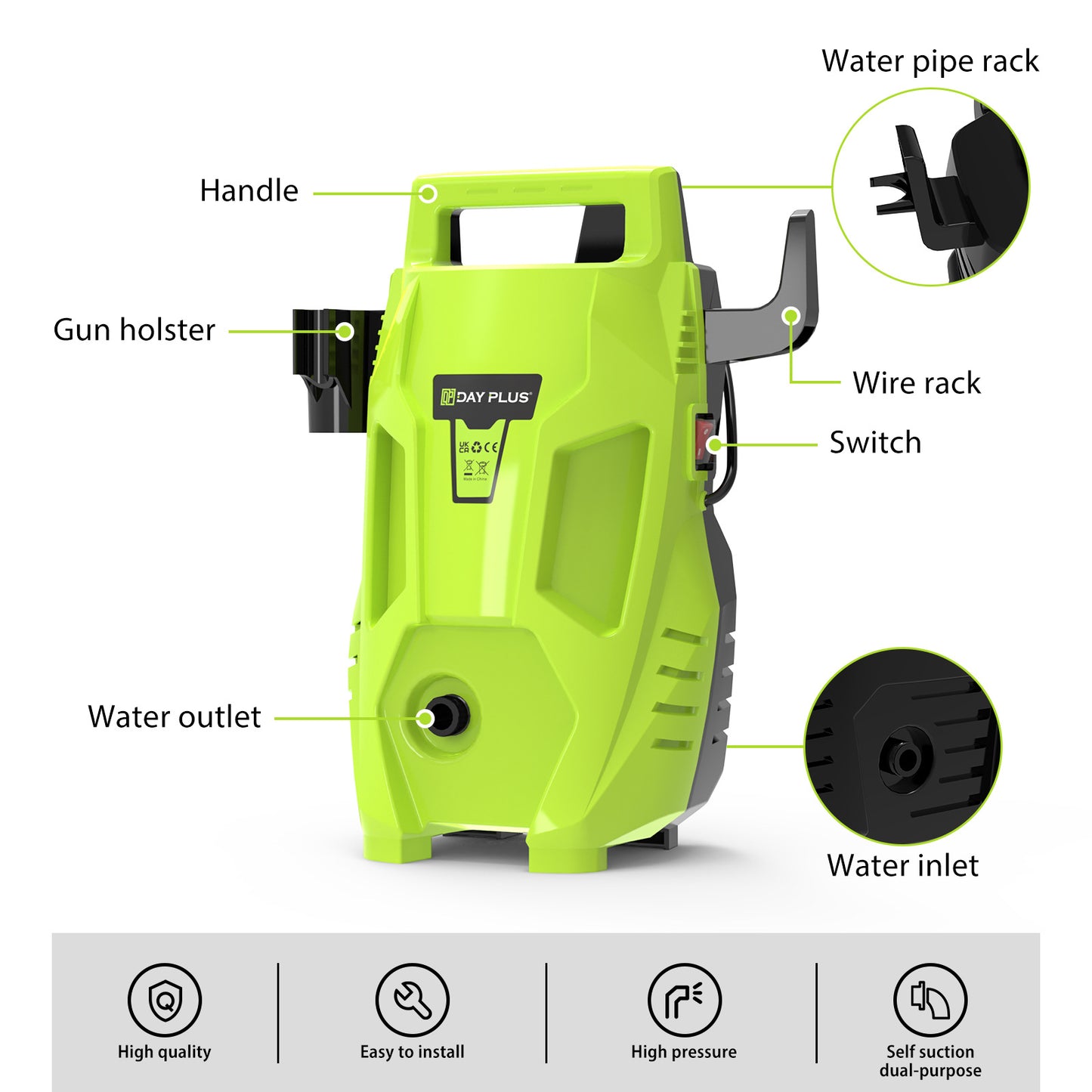 Portable High-Pressure Electric Car Washer