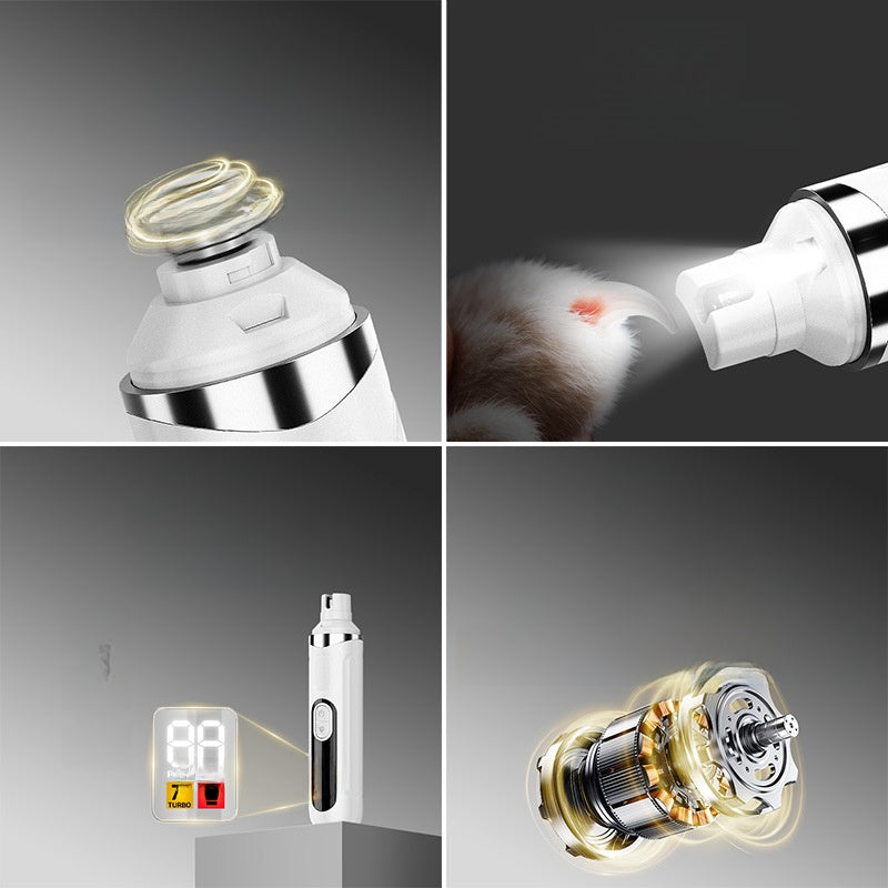 Electric Pet Nail Grinder with LED Display