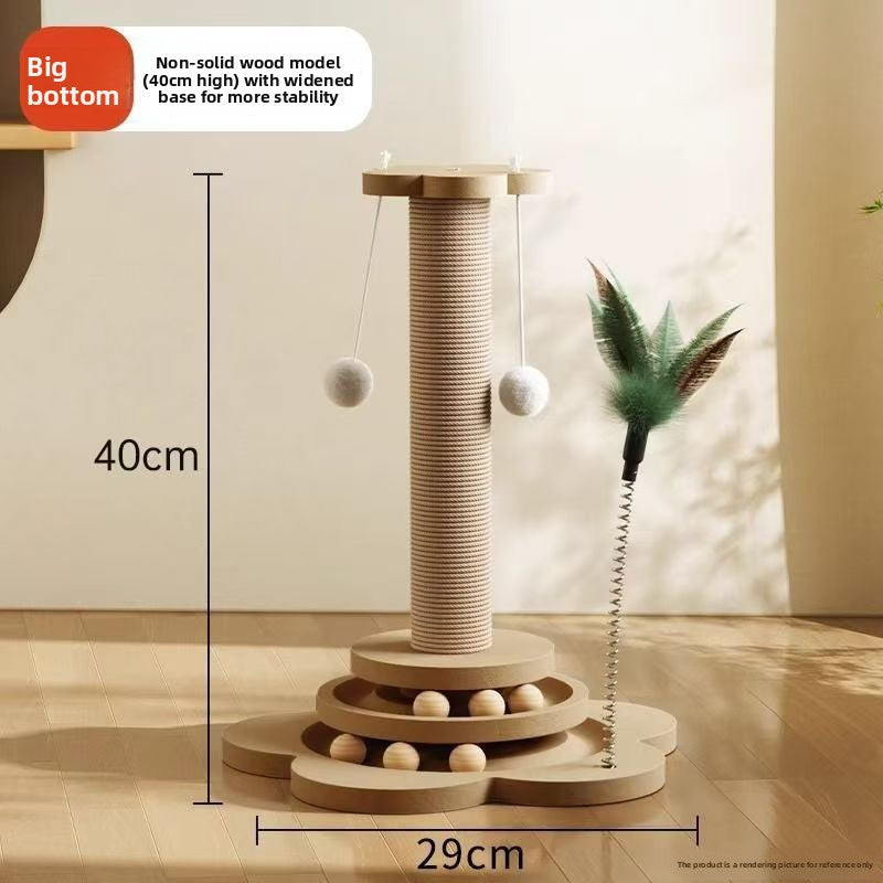 Multi-functional Cat Climbing Rack with Sisal Scratching Post