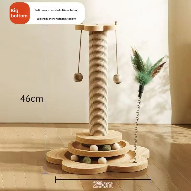 Multi-functional Cat Climbing Rack with Sisal Scratching Post