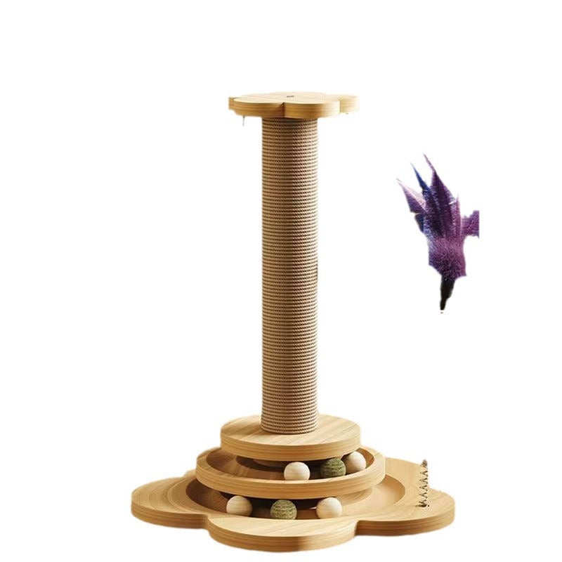 Multi-functional Cat Climbing Rack with Sisal Scratching Post